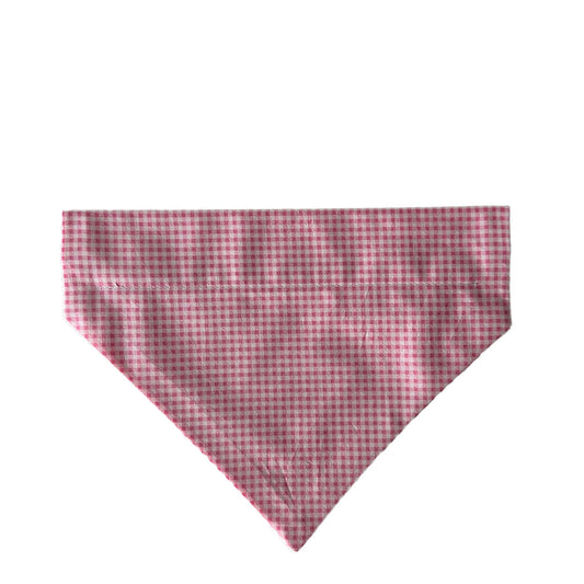 Bandana Sgwariau Pinc | Pink Squares Bandana