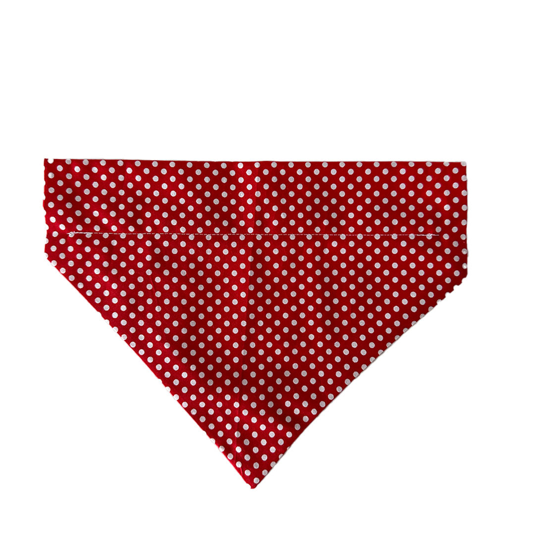 Bandana Dotiau Coch | Red Polka Dot Bandana