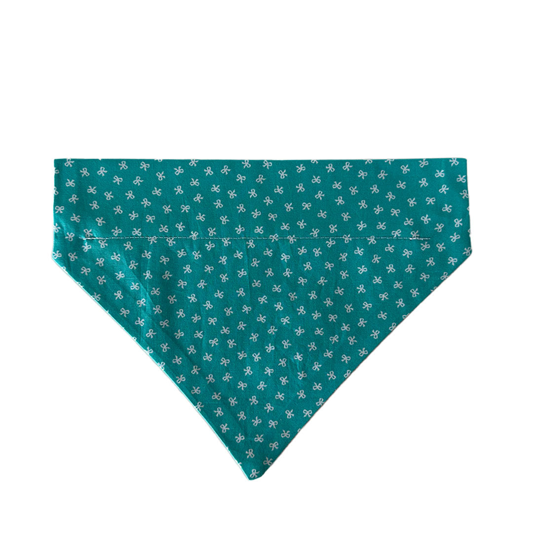 Bandana Bwa Gwyrddlas | Turquoise Bow Bandana